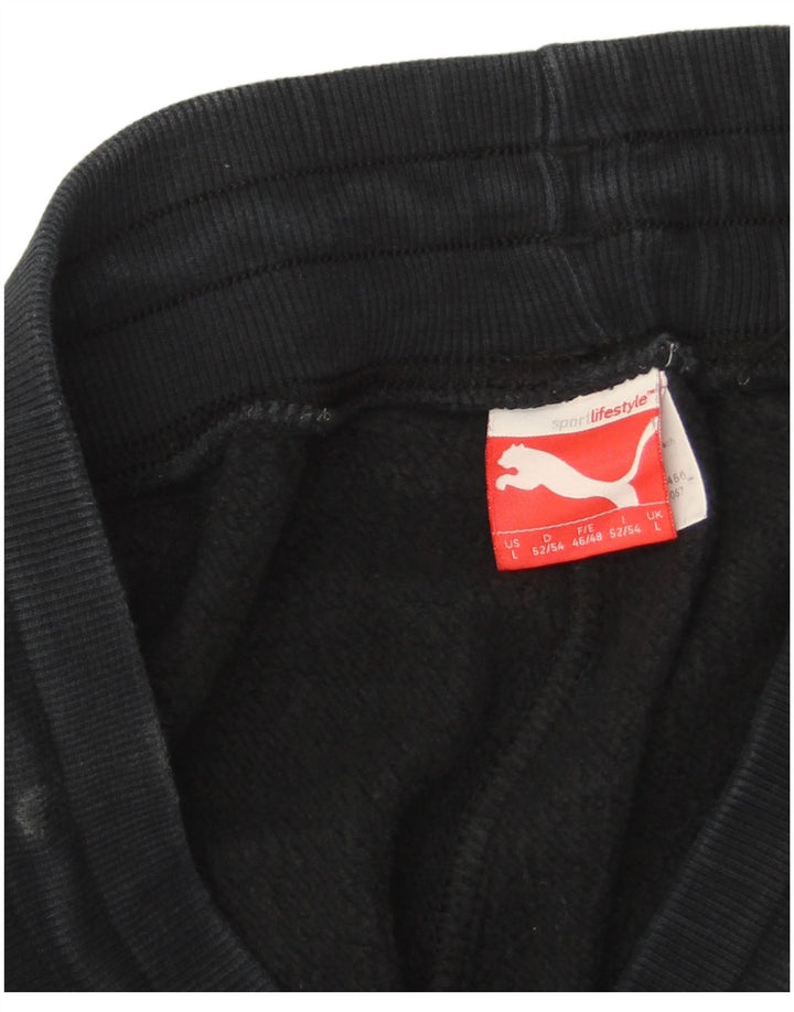 Calça de treino masculina Puma Joggers grande azul marinho
