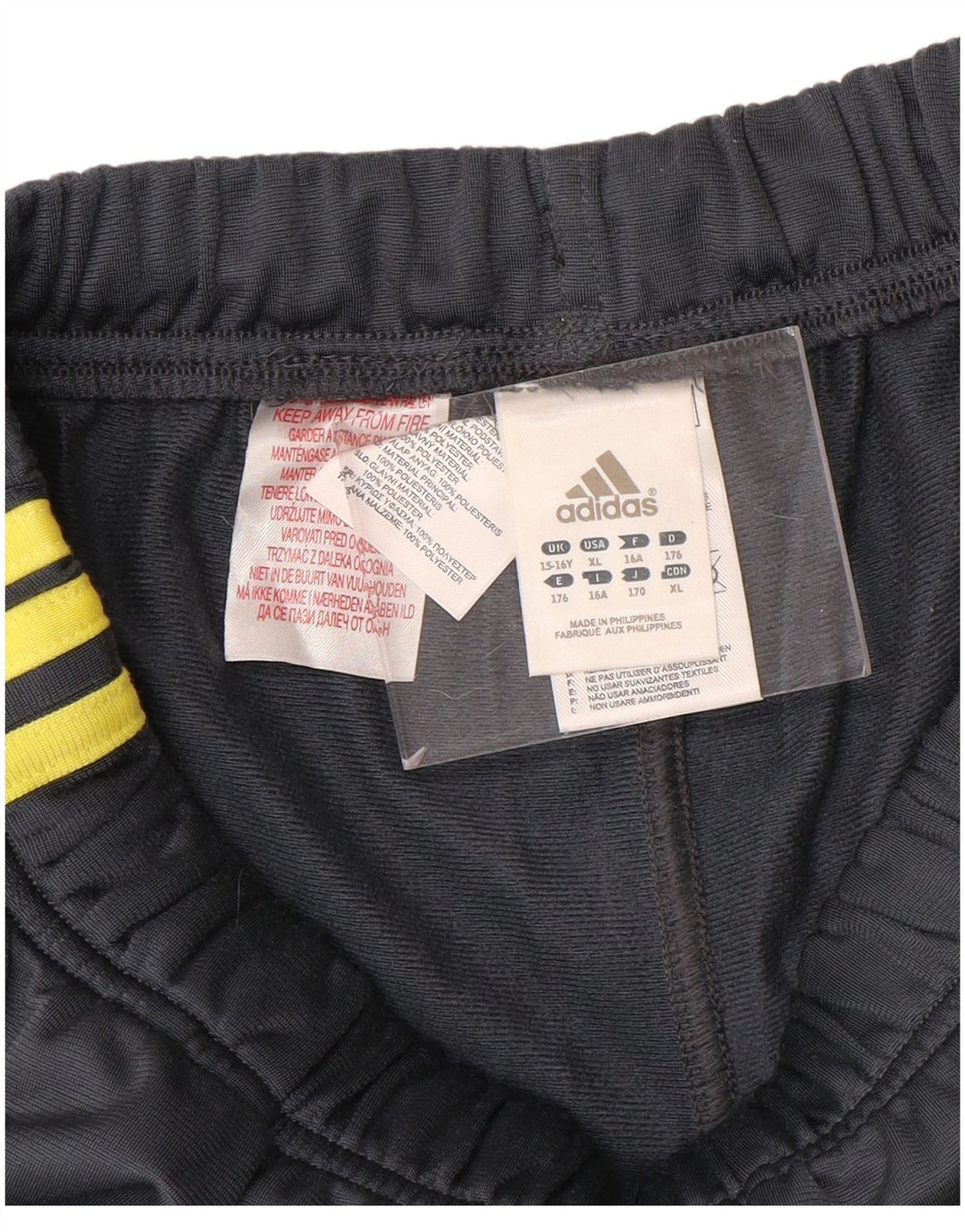 Calças de treino ADIDAS Menino 15-16 Anos Cinzento Poliéster