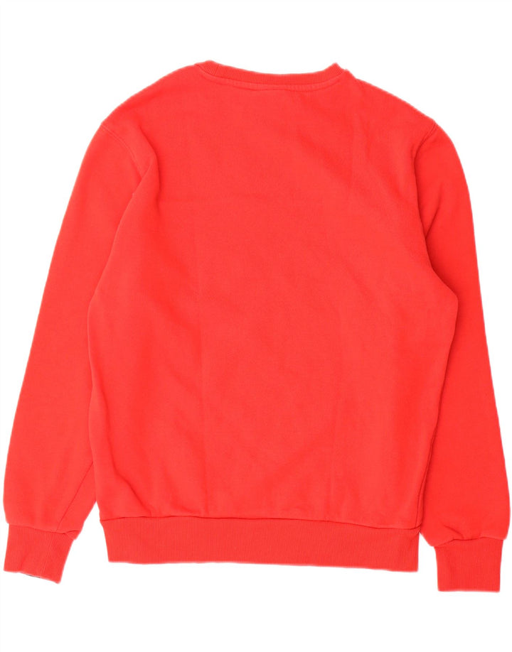 Ellesse moletom gráfico masculino jumper médio vermelho algodão esportivo