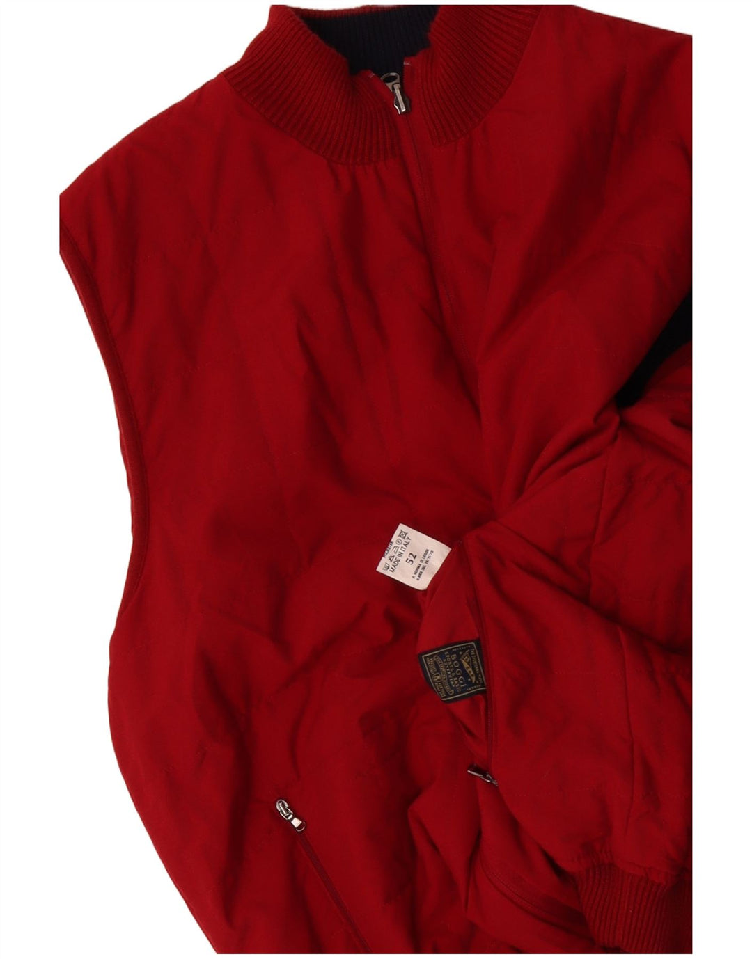 Colete masculino reversível BOGGI IT 52 XL vermelho poliacrílico