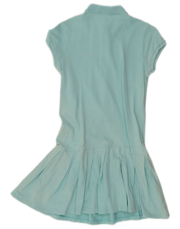 RALPH LAUREN Girls Polo Dress 11-12 Years XL Turquoise Cotton