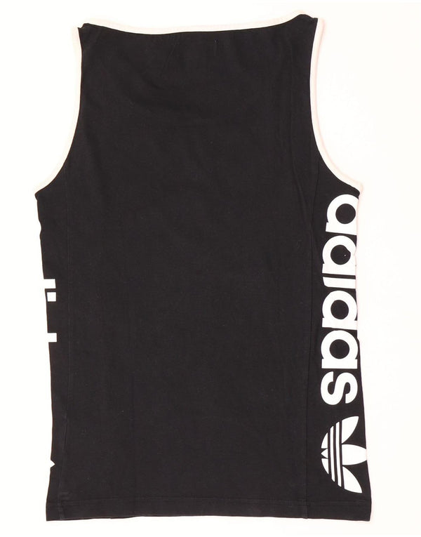 Adidas Mens Graphic Vest Top XS Algodão Preto