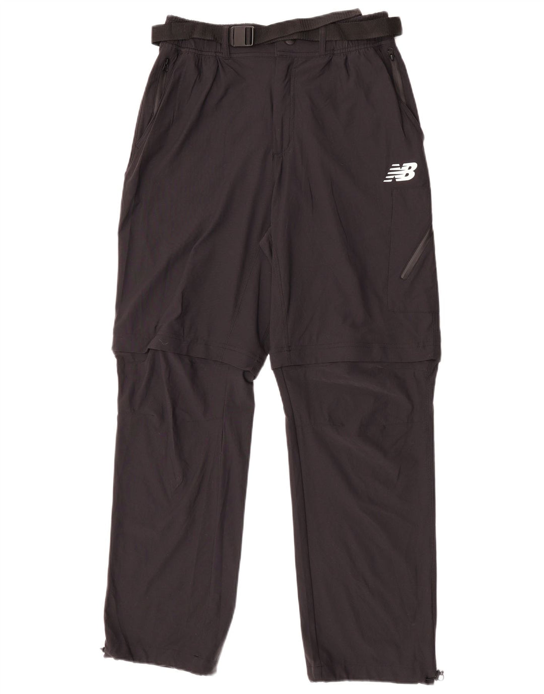 Calça reta masculina New Balance médio W30 L30 nylon preto