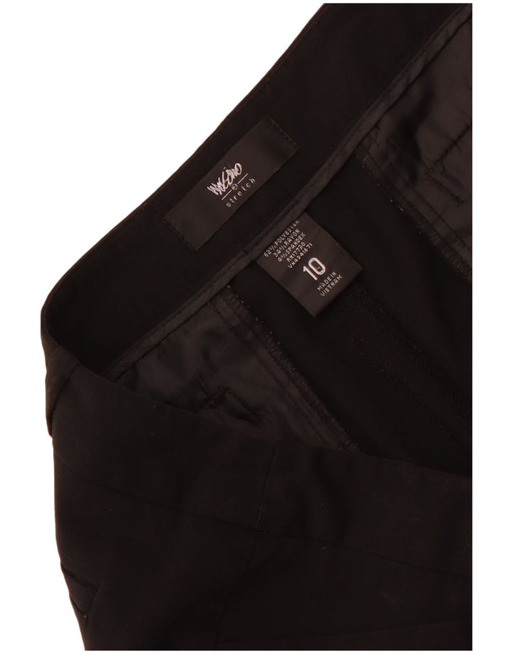 Mossimo Calça feminina casual bootcut EUA 10 grande W34 L32 poliéster preto