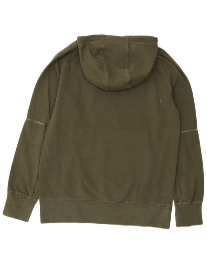Suéter com capuz masculino Superdry médio cáqui algodão