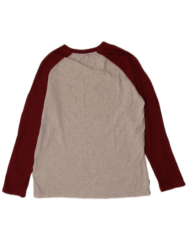 Top Superdry Menino Manga Comprida 15-16 Anos XL Cinza Colorblock Algodão
