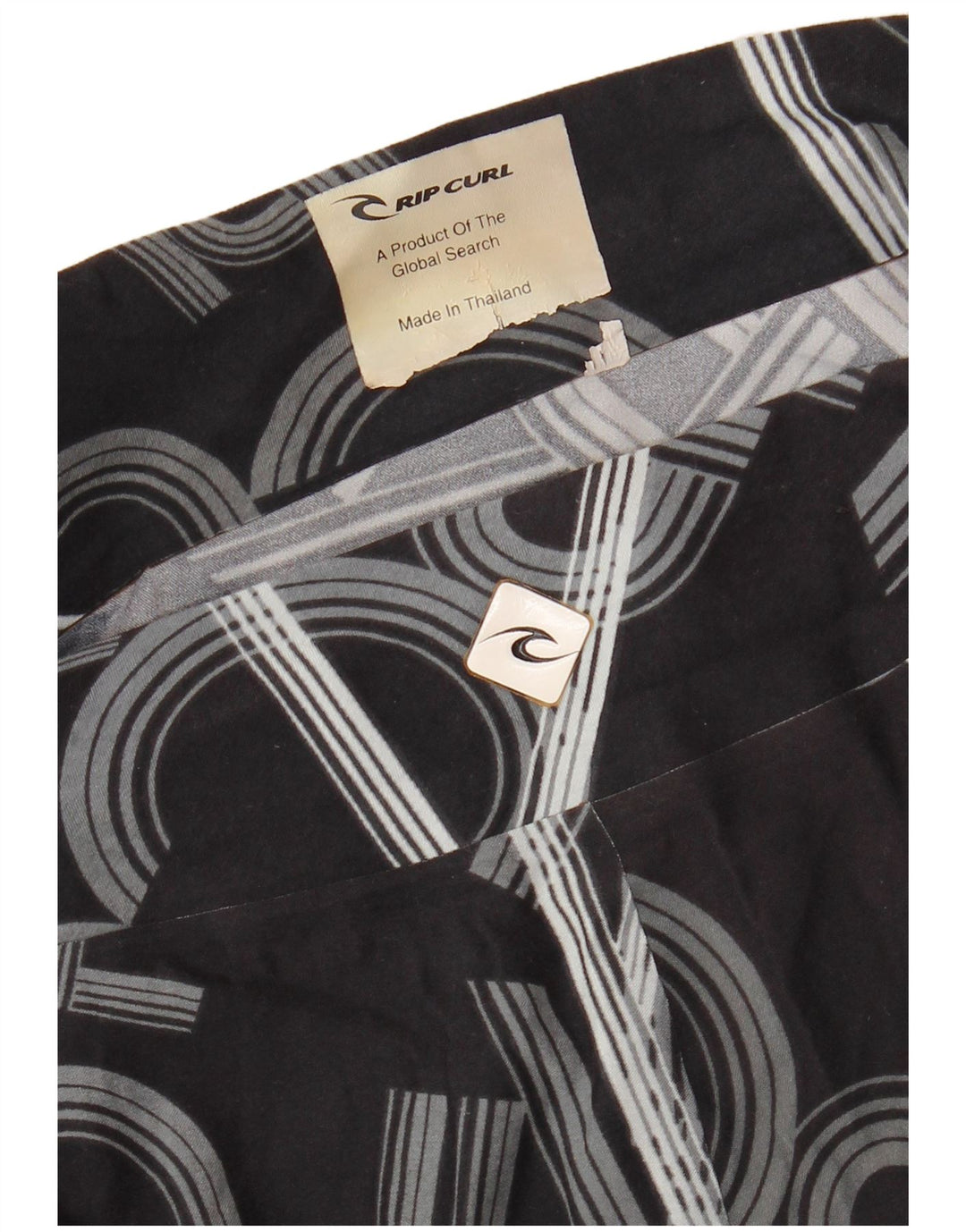 Shorts de natação masculino RIP CURL gráfico grande preto