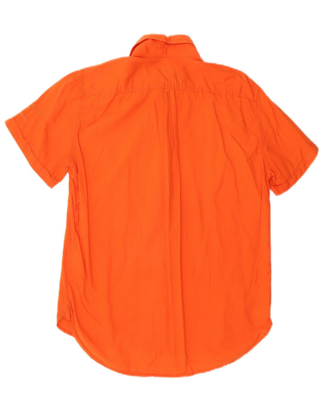 Camisa masculina de manga curta DIESEL algodão laranja médio