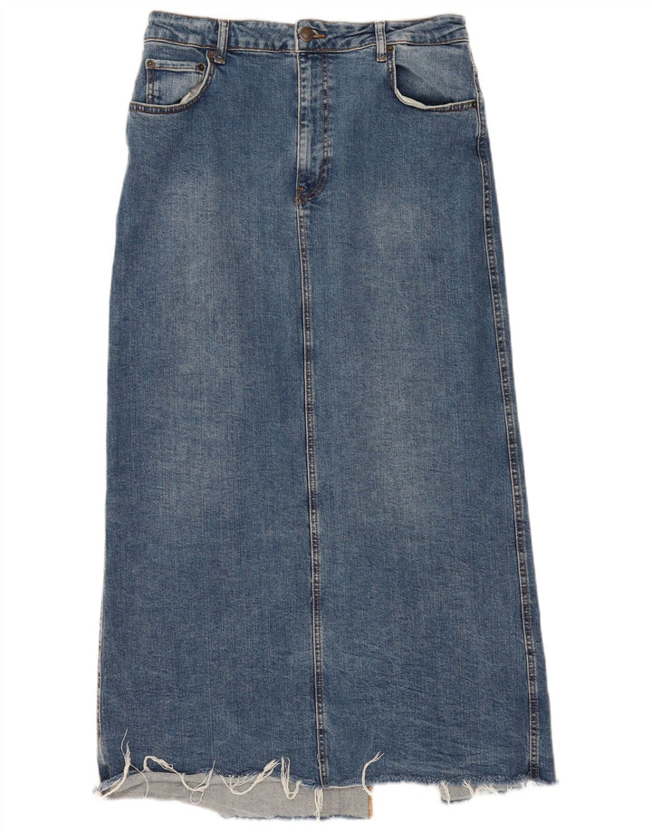 Saia jeans feminina Zara XL W32 azul