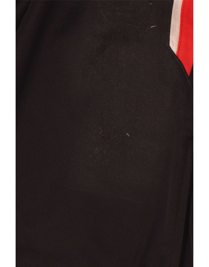 Calça de treino masculina Umbro, joggers, grande, preto, colorblock, poliéster