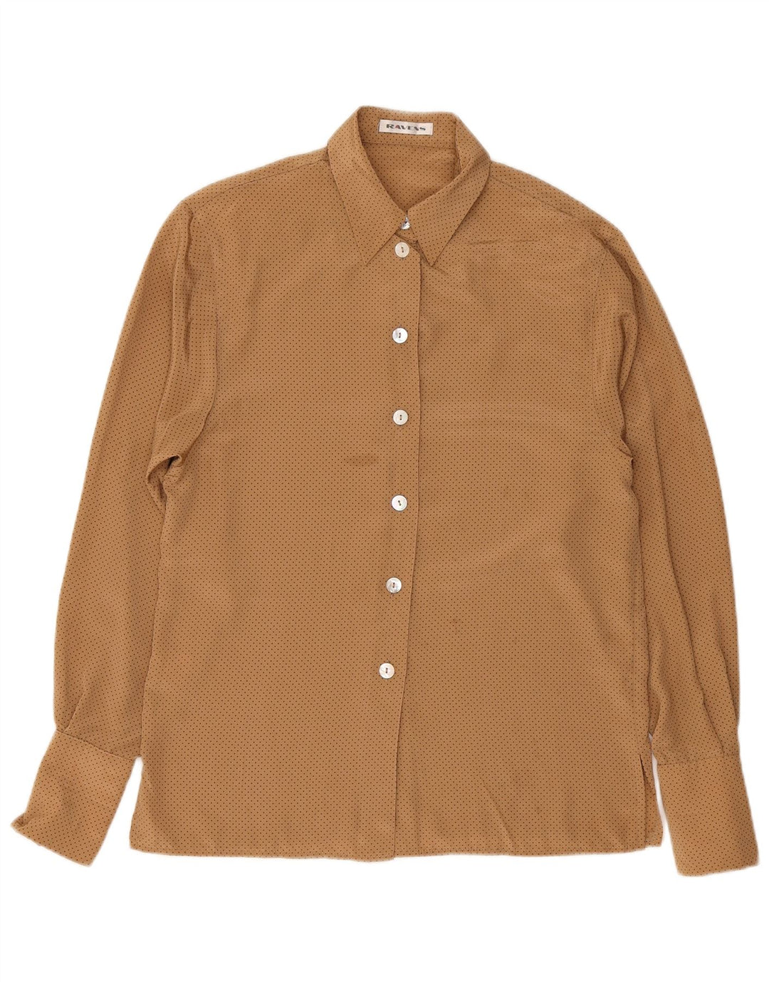 Camisa oversized feminina Ravens UK 10 poliéster manchado marrom pequeno