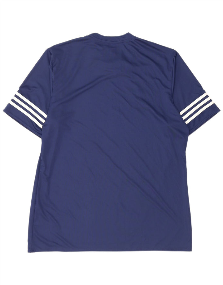 Camiseta masculina Adidas Climalite Top XL azul marinho poliéster