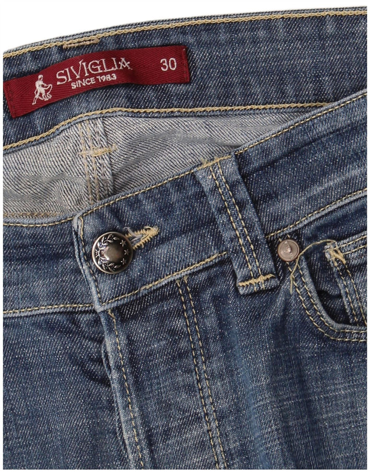 SIVIGLIA Jeans Slim Feminino W30 L32 Azul Algodão