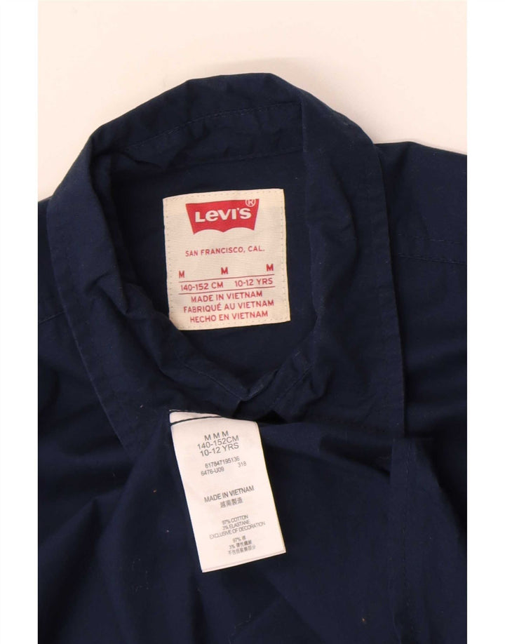 Camisa Levi's Menino 10-11 Anos Média Azul Marinho Algodão