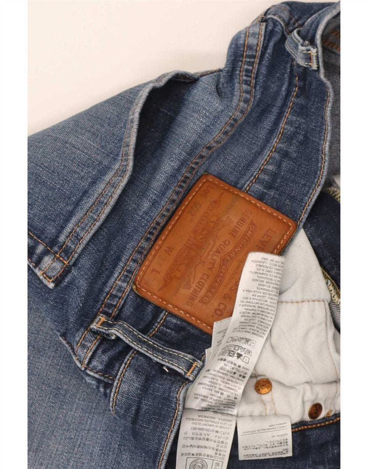 Levi's Masculino 502 Tapered Jeans W34 L34 Azul Algodão