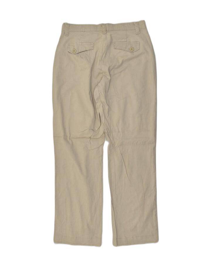 LEE Womens Straight Casual Trousers US 8 Medium W32 L29  Beige Cotton | Vintage Lee | Thrift | Second-Hand Lee | Used Clothing | Messina Hembry 