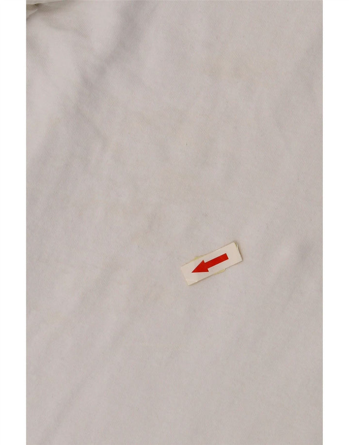 Camiseta feminina gráfica ELLESSE UK 14 algodão branco médio