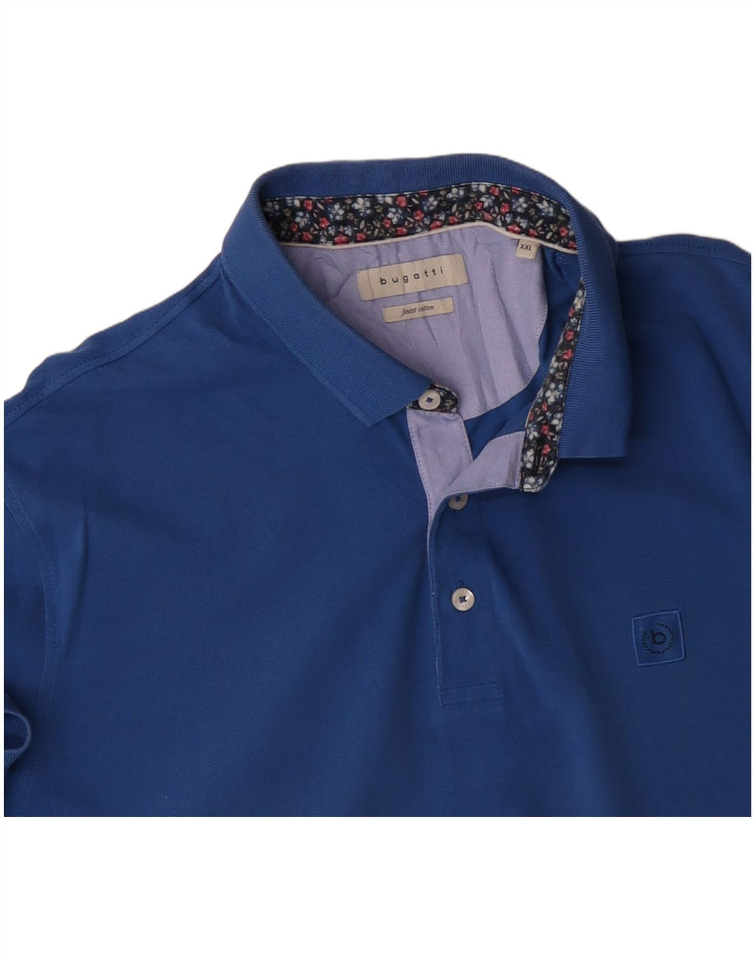 Camisa polo masculina BUGATTI 2XL algodão azul