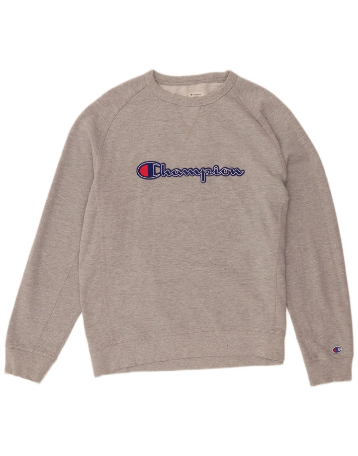Champion moletom gráfico masculino jumper XL algodão cinza
