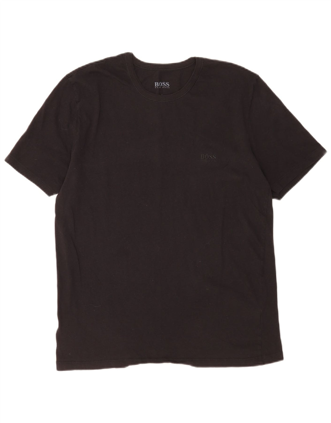 Camiseta masculina Hugo Boss grande algodão preto