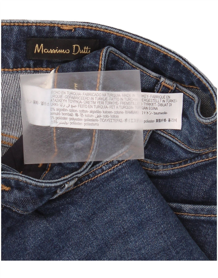 Jeans Slim Feminino Massimo Dutti EU 40 Médio W30 L30 Azul Algodão