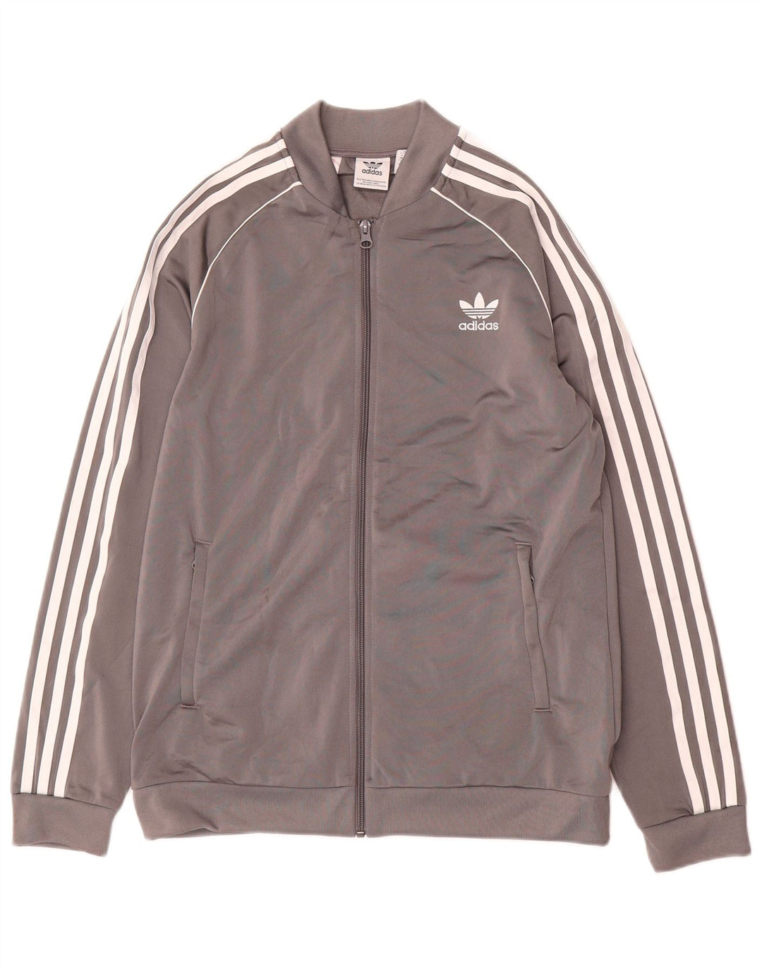 Jaqueta Adidas Meninos Treino Top 15-16 Anos Cinza Poliéster
