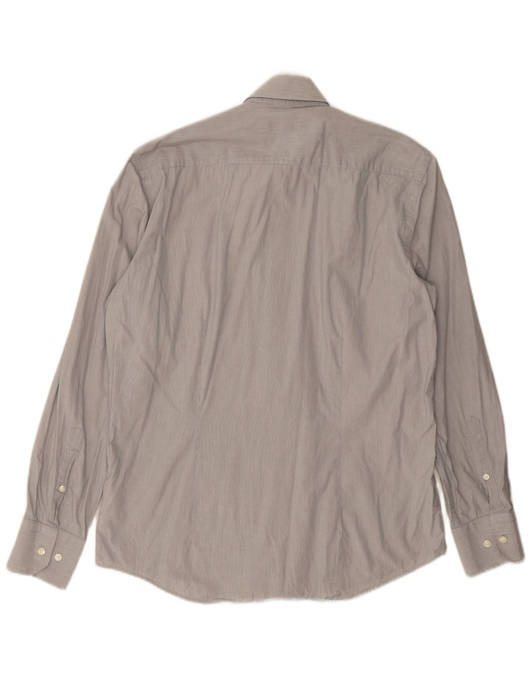 Camisa masculina slim fit DACK'S listra cinza médio