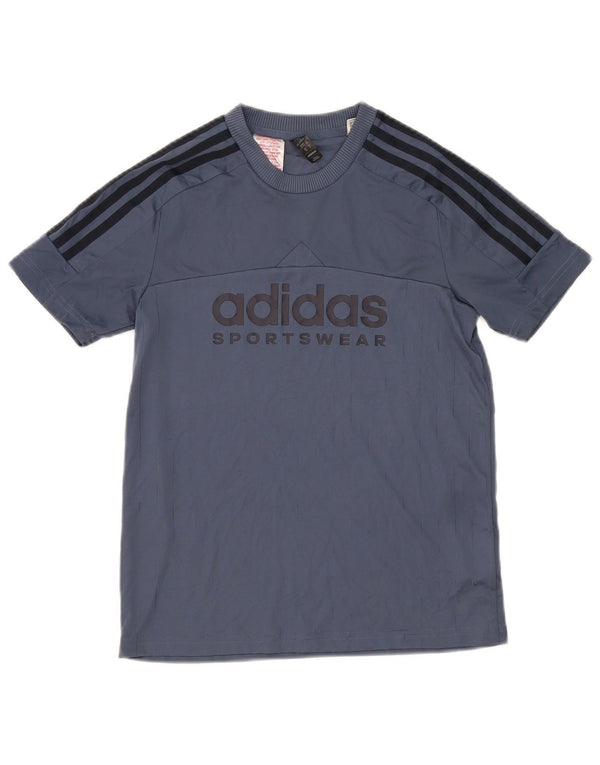Camiseta Adidas Menino Graphic Top 11-12 Anos Azul Marinho Poliéster