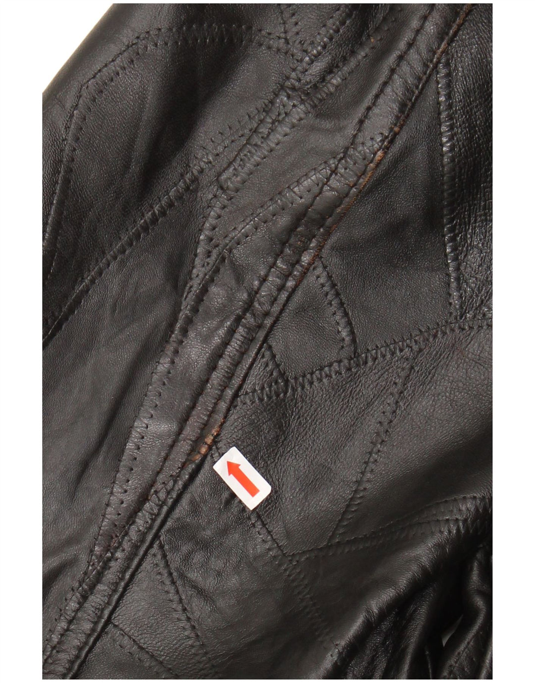 Jaqueta de couro masculina VINTAGE UK 40 grande couro preto