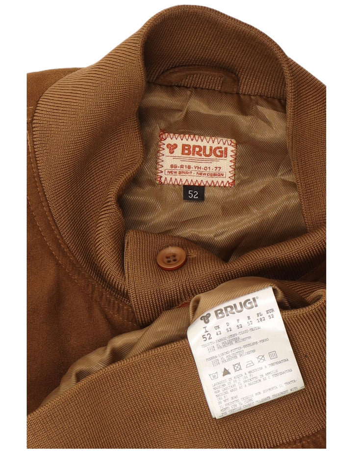 Jaqueta bomber masculina Brugi IT 52 XL poliéster bege