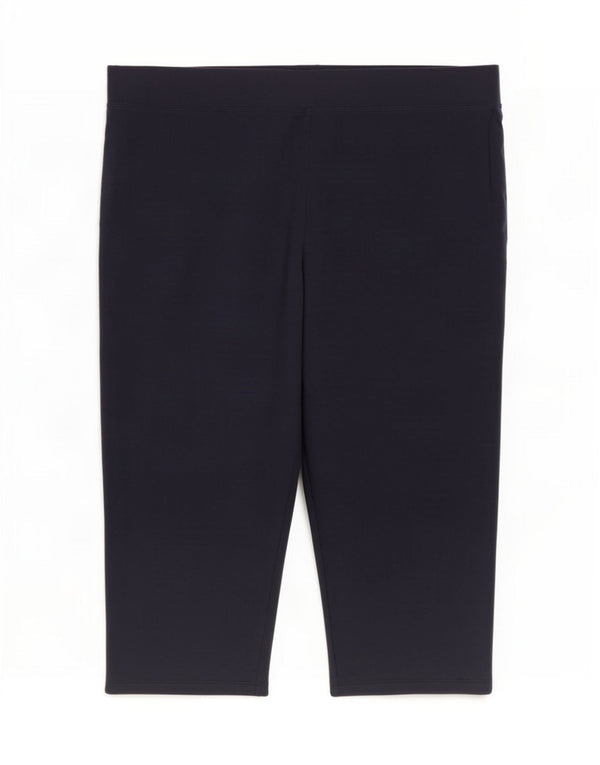 Leggings capri femininas Marks & Spencer UK 18 XL algodão azul marinho