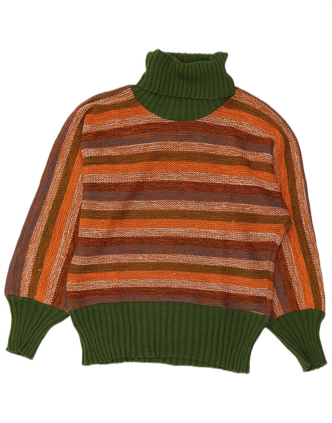 Suéter feminino vintage com gola redonda IT 44 listrado médio multicolorido