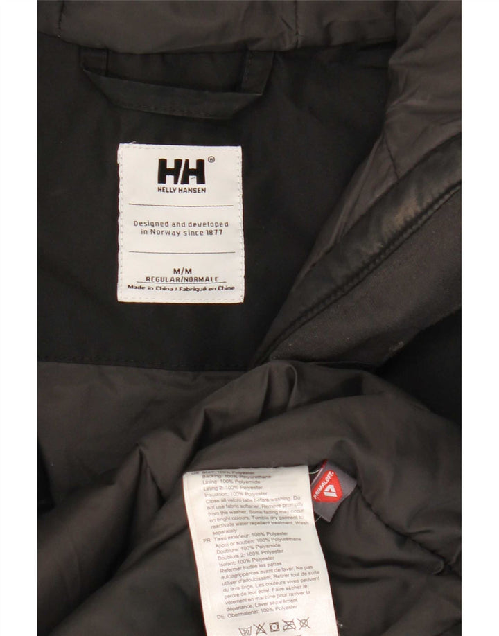 Casaco corta-vento feminino Helly Hansen com capuz UK 14 poliéster preto médio