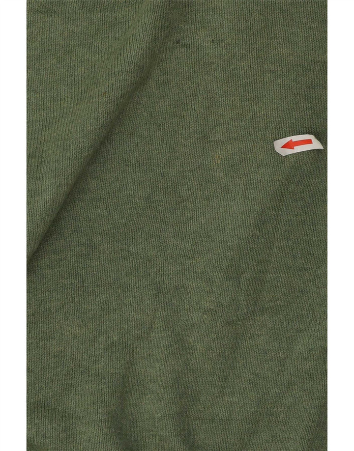 Suéter masculino Chaps de ajuste regular com gola redonda 2XL algodão verde