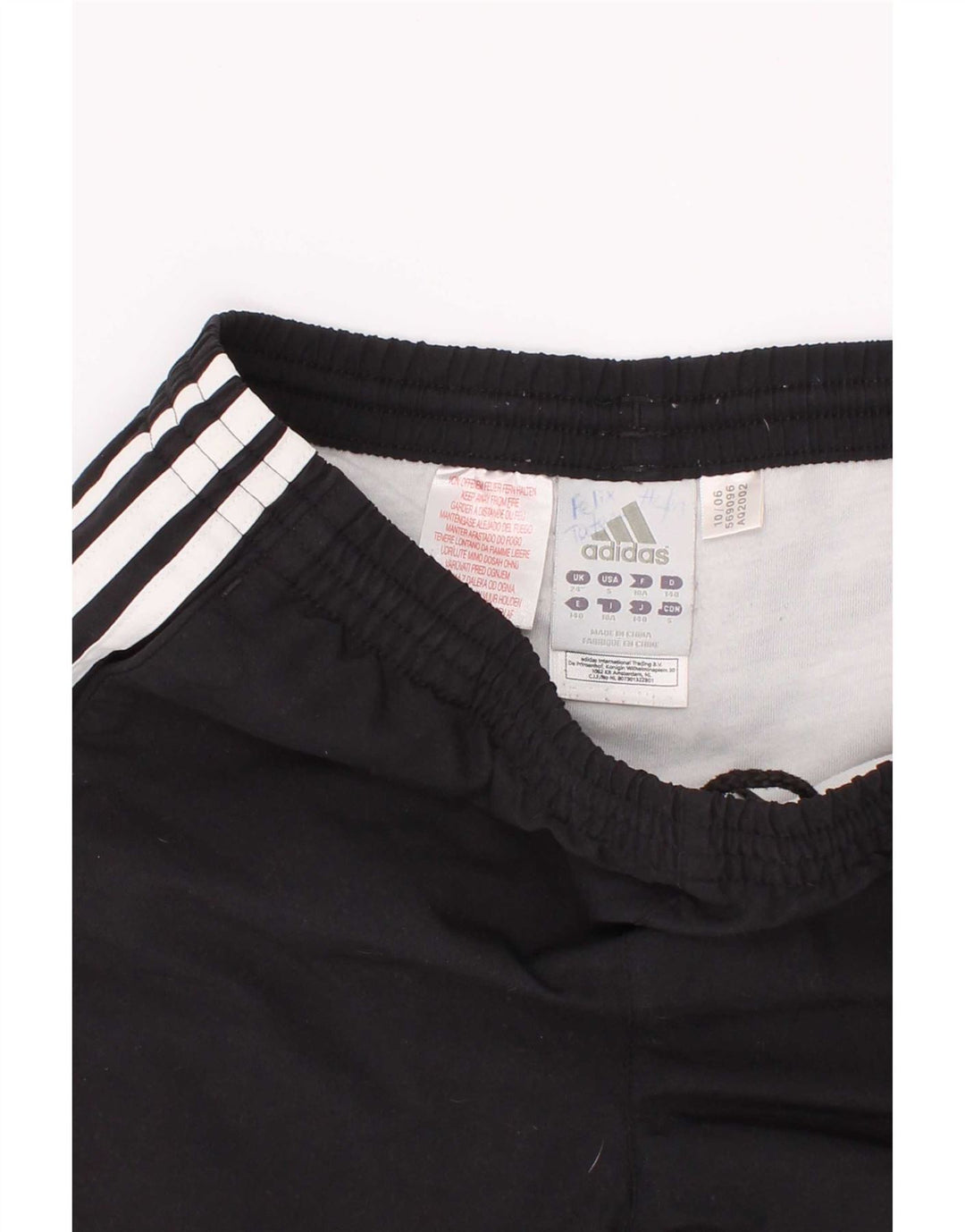 Shorts esportivos Adidas meninos 9-10 anos preto poliéster
