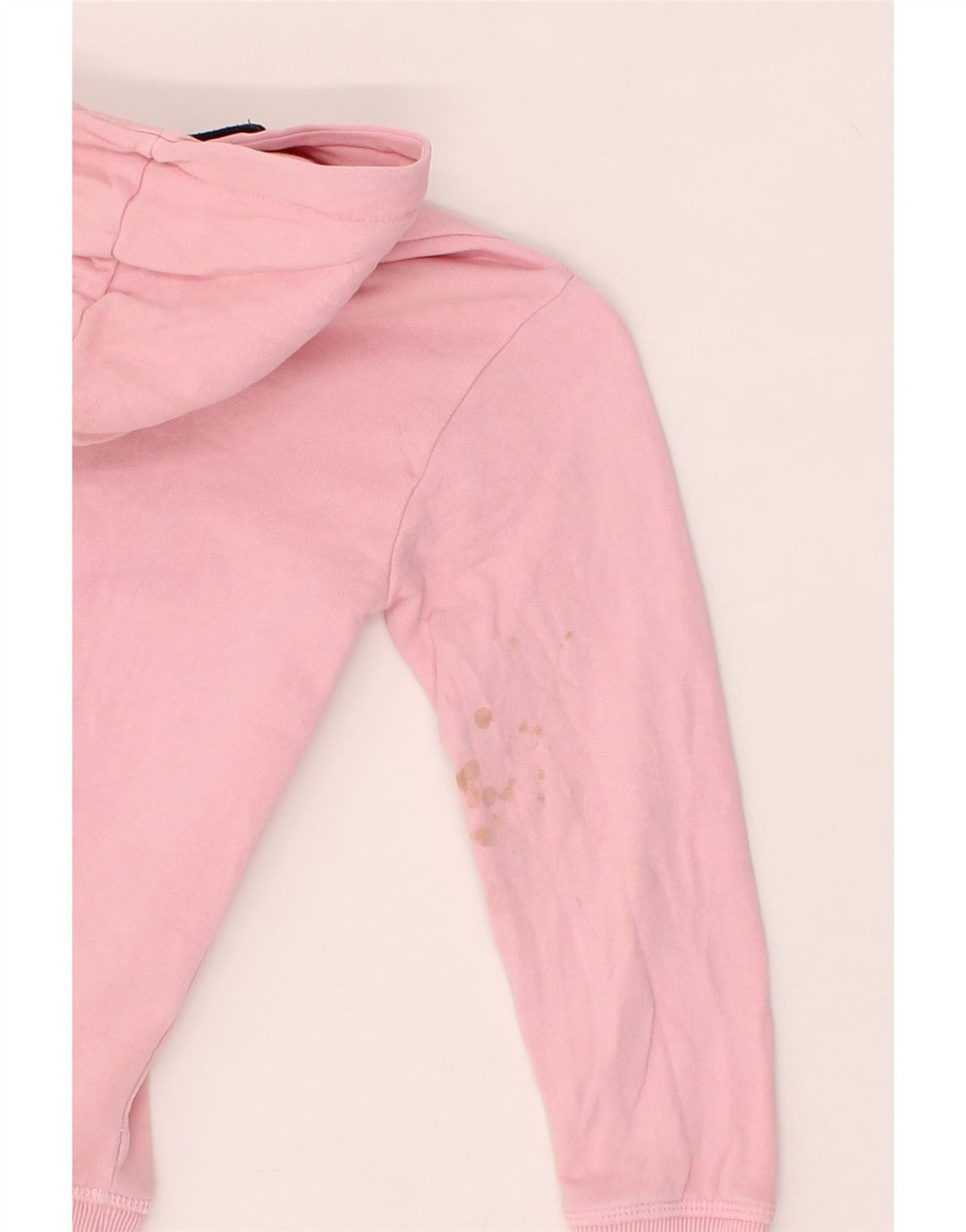 GUESS Girls Graphic Hoodie Jumper 4-5 Years Pink Vintage Guess and Second-Hand Guess from Messina Hembry 