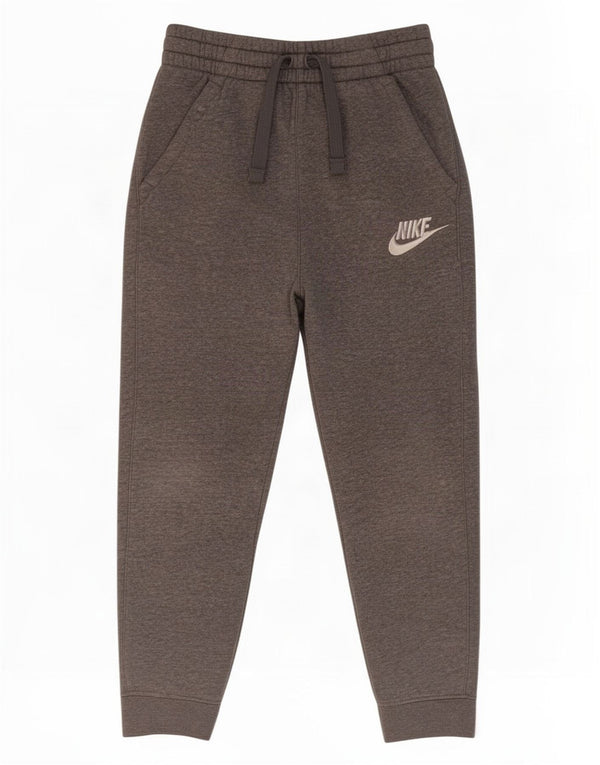 Calça de treino Nike Boys Joggers 6-7 anos XS cinza manchado de algodão