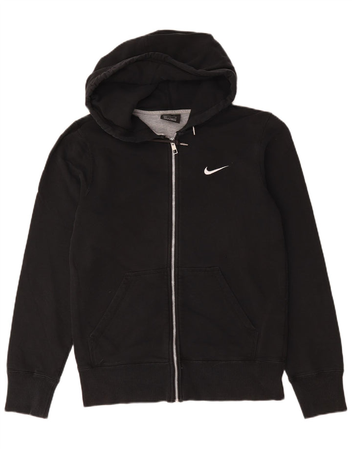 Suéter Nike Masculino Zip com Capuz Pequeno Algodão Preto