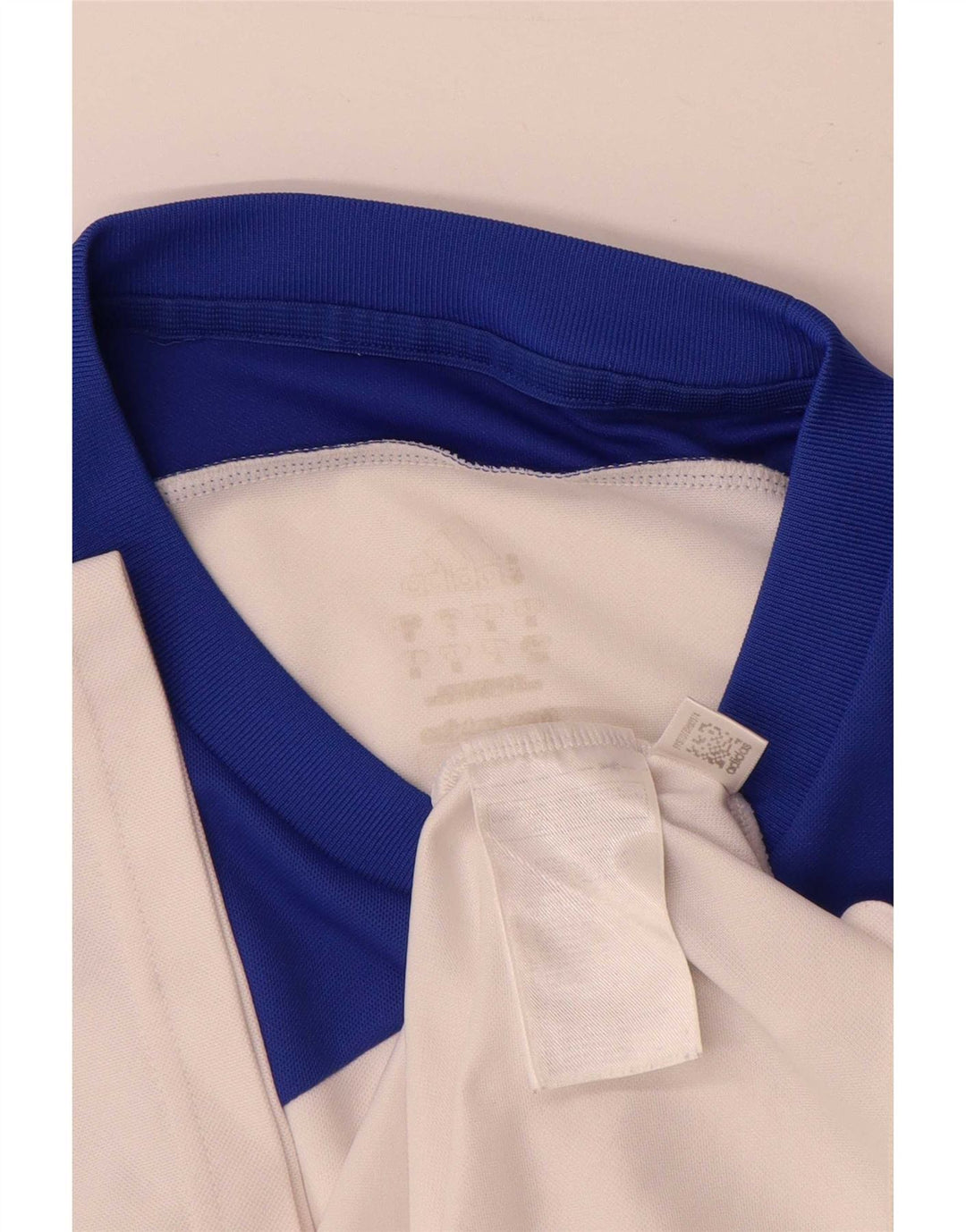 Adidas Mens Climalite Camiseta Top Médio Branco Colourblock Poliéster