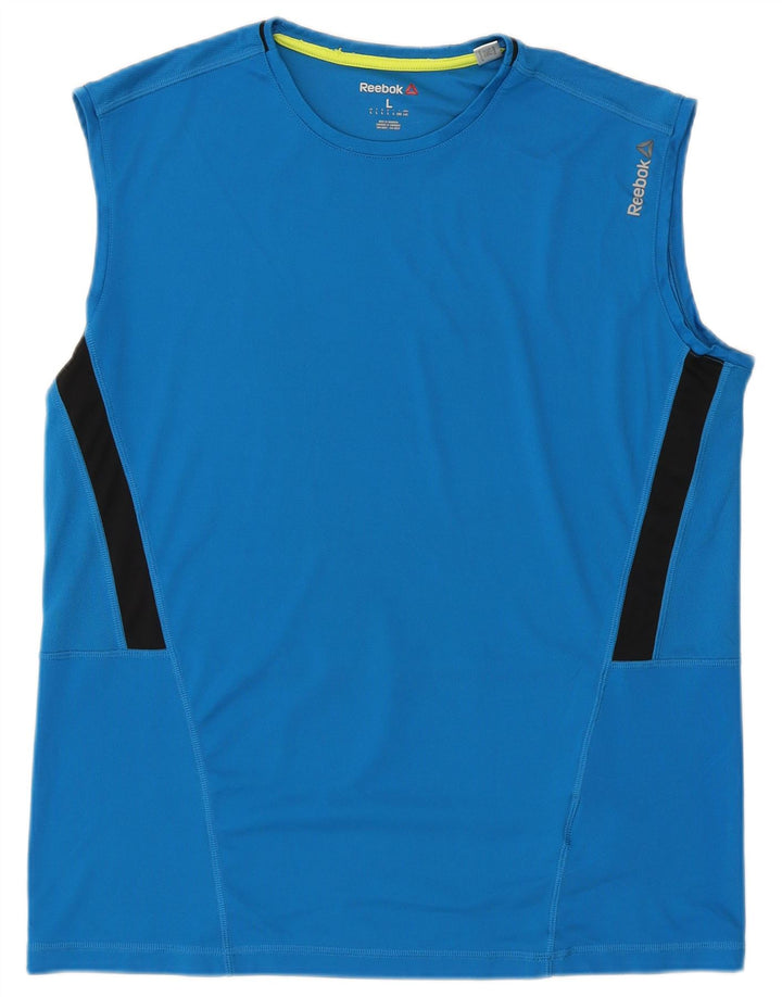 Reebok Colete Masculino Top Grande Poliéster Azul