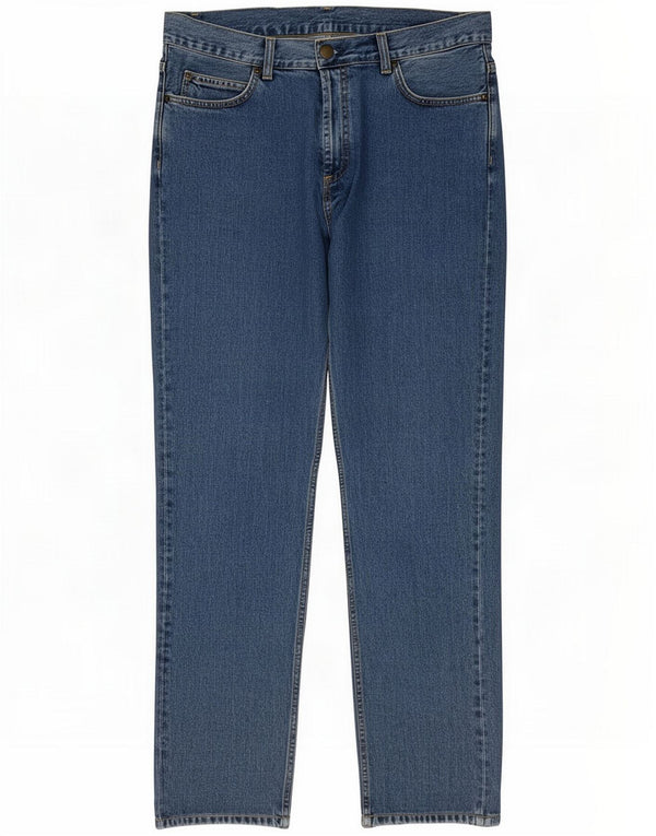 Carhartt Masculino Straight Jeans W34 L30 Azul Algodão