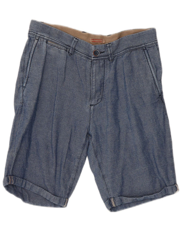 Shorts Chino Regular Feminino Refrigiwear W30 Algodão Azul Médio