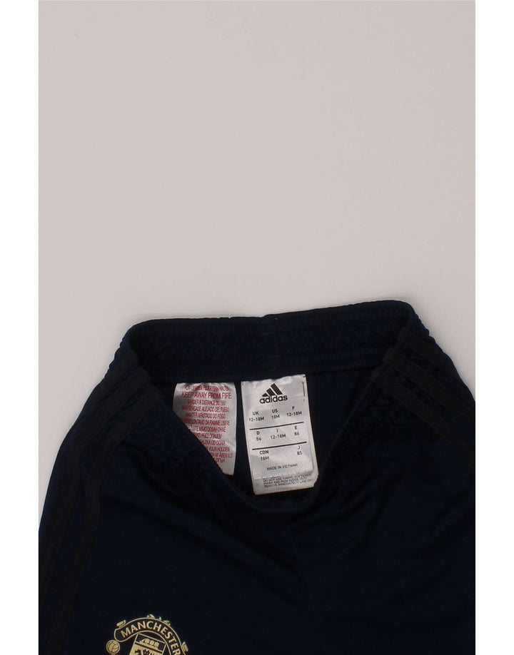 Shorts esportivos ADIDAS para meninos Manchester United 12-18 meses azul marinho