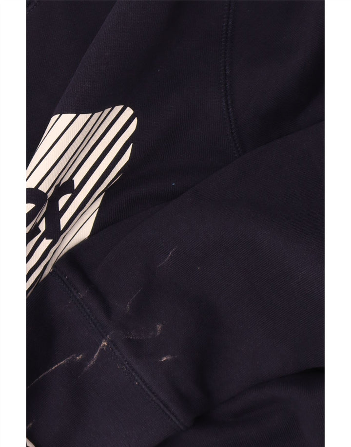 Wrangler moletom masculino gráfico jumper médio azul marinho algodão