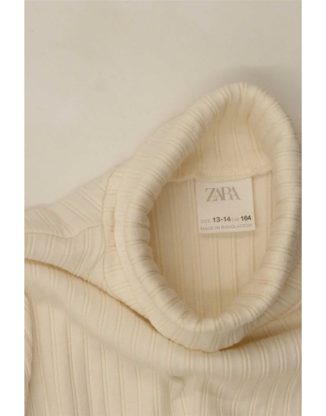 Zara Girls Top manga comprida 13-14 anos branco