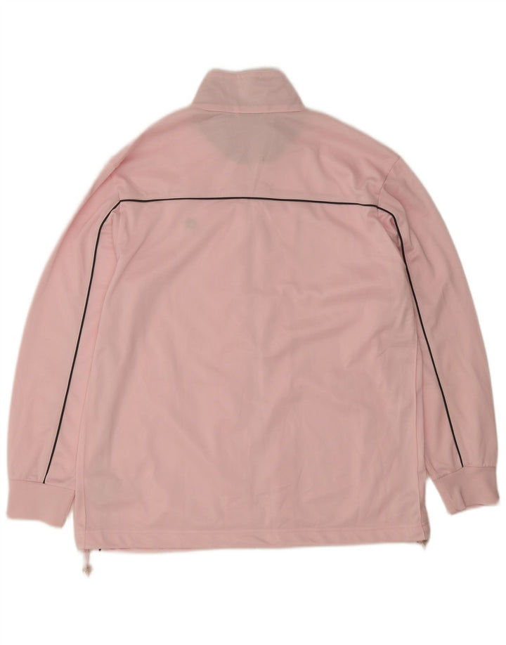 Jaqueta feminina de treino Lotto UK 20 2XL poliéster rosa