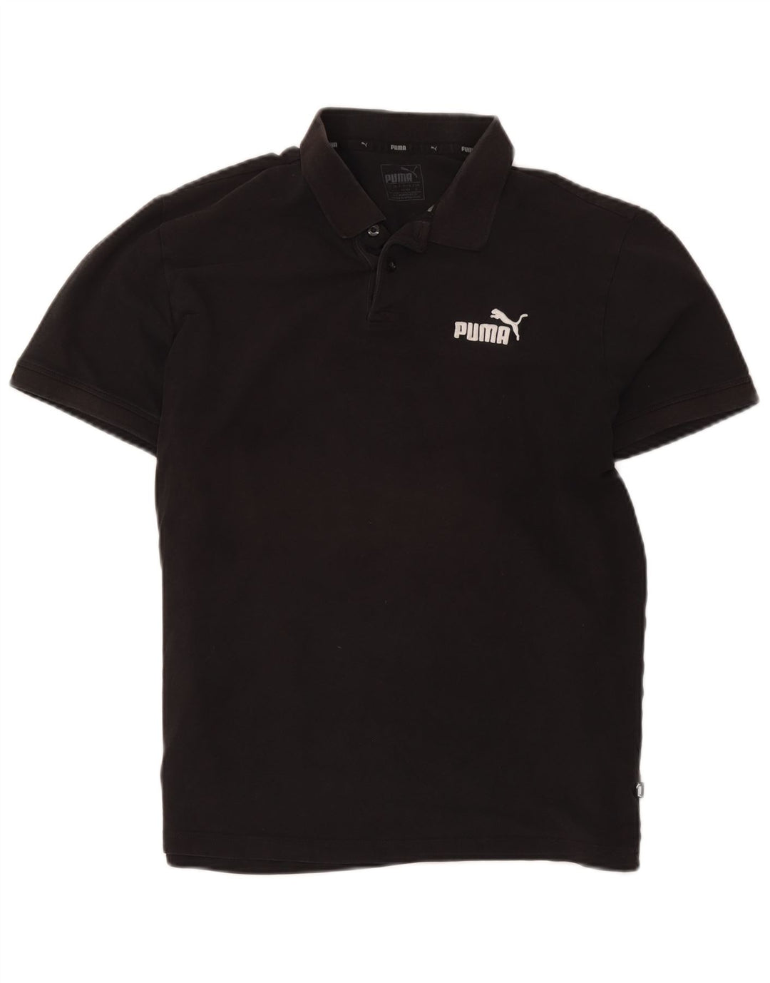 Camisa polo masculina Puma grande algodão preto
