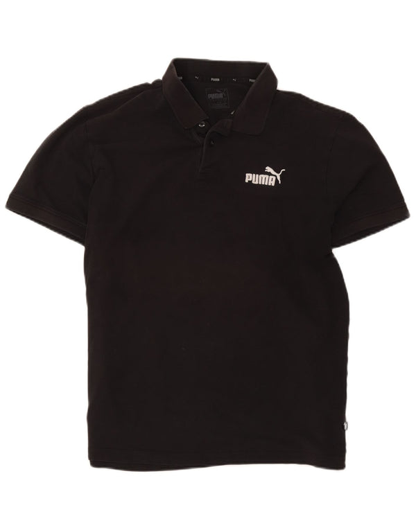 Camisa polo masculina Puma grande algodão preto
