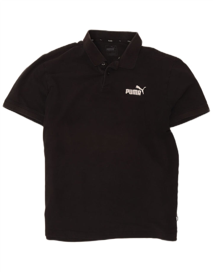 Camisa polo masculina Puma grande algodão preto