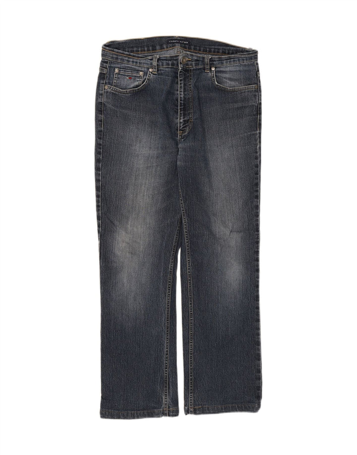 TOMMY HILFIGER Mens Straight Jeans W32 L27 Blue Cotton Vintage Tommy Hilfiger and Second-Hand Tommy Hilfiger from Messina Hembry 